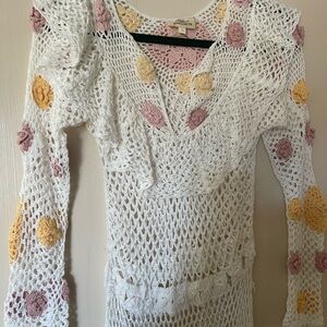 Chasing Unicorns White Crochet Dress 🥥🥥🐚🦞